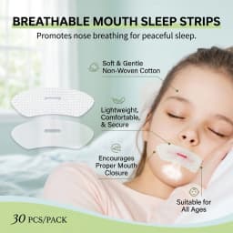 Anti Snoring Mouth Tape Natural Sleeping Adhesive Breathable Lip Strips Closed Mouth Support Night Sleep Mouth Guard for Kids