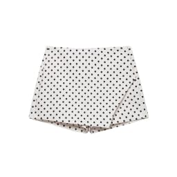 Women's Asymmetric Solid Color Skort Casual Side Zipper Shorts Skirts for Spring Summer Fashion