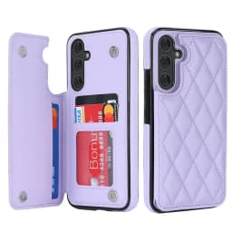 Cards Solt Magnetic Leather Wallet Case For Samsung A54 A14 A55 A52 A15 A35 S23 S24 Ultra S22 Plus S21 FE S20 Note20 Bag Cover