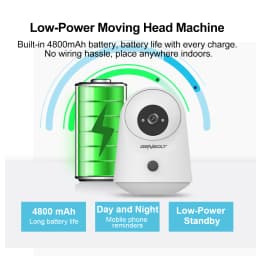 2K 5000mAh Battery Security Camera, WiFi Indoor Pan Tilt PIR Motion Detection, for Home Baby Nanny Pet Monitoring GENBOLT