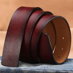 2.8cm 3.0cm 3.3cm 3.5cm 3.8cm Leather Belt Body No Buckle for Smooth Automatic Pin Buckle Belt Strap Without Buckle Men Women