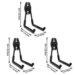 Heavy Duty Metal Hook Garage Organizer Wall Mount Anti-slip Bicycle Hanger Hooks Storage Hook For Ladders Garden Tool