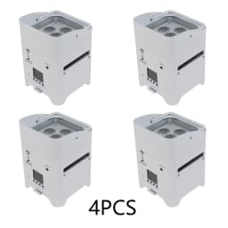 6x18W Battery-Powered RGBWAUV Par Light with Remote Control – Suitable for Stage and Wedding Party Ambient Lighting