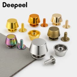 10-50Pcs 11mm Metal Handbag Purse Feet Studs Screw Rivets Bottom Protector for Leather Wallet Luggage Repair Decorative Hardware