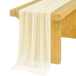 Chiffon Table Runner Vertical Tablecloth for Table Decorations Shiny Fabric Merry Christmas Decorations 2026 Wedding Decoration