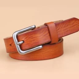 2.2CM Pin Buckle Full Grain 100% Genuine Leather Womens Belts Luxury Designer Belt For Leans Women High Quality Cowskin Strap