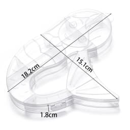 Various Shapes Transparent Plastic Storage Box Organizer Jewelry Container for Beads Art DIY Crafts Sewing Jewelry Supplies