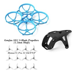 BETAFPV Meteor75 Pro II Canopy II for O4 Air Unit and Brushless Whoop Frame, Gemfan 1811 3-Blade Propellers Parts and Spares