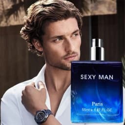 Men's Cologne Perfume Long-lasting Charming Eau De Toilette Gentleman's Blue 55ml Dating & Daily Perfume Gift