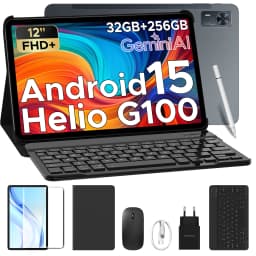 DOOGEE Tab E3+ Tablet 32GB 256GB 12" 2K Display Android 15 Helio G100 8800mAh Battery Gemini AI Smart Pad TabletPC