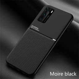 Luxury Leather Armor Case For Huawei P20 P30 P40 Lite Mate 20 30 40 Pro Plus P40Pro Matte Magnetic Holder Soft Silicone Covers
