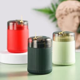 Pop-up Automatic Toothpick Dispenser Portable Plastic Toothpick Holder Container Creative Press Toothpick Storage Box Organizer