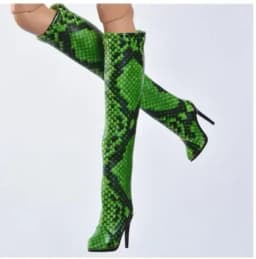 Doll toy Long shoes high quality fit for your FR2 FR6.0 Nuface boots Mirror matte true zipper F6