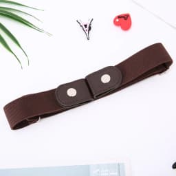 New No Buckle Stretch Buckless Belt Invisible Elastic Waist Belt Unisex for Jeans Pants, Lazy Belts for Women Men