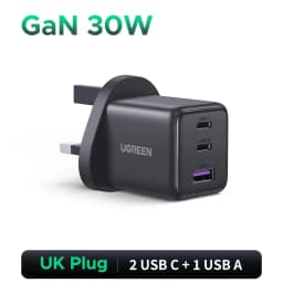 UGREEN 30W GaN Charger PD 3.0 QC4.0 USB C Charger For iPhone 17 16 15 Pro Samsung S25 Xiaomi Tablet iPad Air Pro Phone Charger