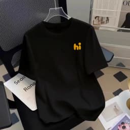 I Told YA Letter Pure Cotton Printed Men's and Women's Personalized Loose Short Sleeved New Fashionable Round Neck T-shirt