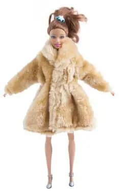 New 30cm 1/6 Grows Outfit Flannel coat Accessories Clothes for Barbies doll