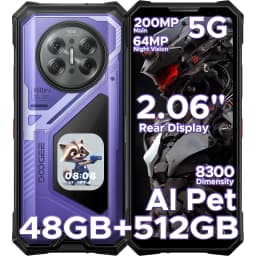 Doogee V50 Pro 5g Rugged Smartphone 2.06'' Back Display Dimensity 8300 11000Mah 6.78'' 120Hz 512Gb/1Tb Rom Android 16 Smartphone