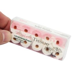 1:12 Dollhouse Miniature Paper Towel Roll Model Roll of Tissue Home Decor Toy Doll House Accessories Kids Pretend Play Toys