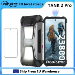 Uniherz Tank 2 PRO 8849 Rugged Smartphone Android 14 with Projector 6.79" 2.4K Display 120Hz 24GB 512GB 23800mAh 120W 4G Phone