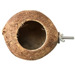 1PC Pet Bird Coconut Shell Nest Parrot Natural Perch Small Animals Comfortable Parrot Coconut Shell Nest