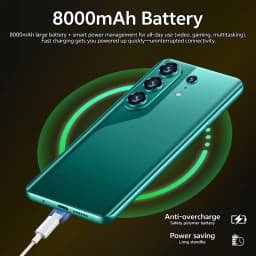 K-Touch Smartphone 5G C27 Ultra Mobile Phones Android Cell Phone Face Unlock 22GB+2TB Smartphone 7.3inch HD 5G Dual SIM 8000mAh Battery Mobile Phone