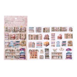2sheets Book Gallery Series Retro 3D Relief Die Cutting Stickers Creative Decoration DIY Junk Journal Scrapbook Stickers