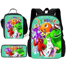 Garten of BanBan Child School Backpack with Lunch Bags ,Pencil Bags ,School Bags for Boys Girls Best Gift