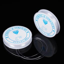 6 Rolls/1Bag Transparent White Crystal Fish-silk Elastic Thread Buddhist Prayer Bead String Accessory Jewelry Bead Material
