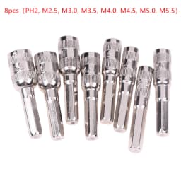 6/8PCS Hex Socket M2.5/3/3.5/4/4.5/5/5.5 PH2 Hexagon Shank Nut Driver Part For Car Repairing Multi-function Sleeve Combination