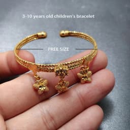 20 Styles Dubai Gold Color Baby Bangles For Kids Baby Promotion Sale Child Birthday Gifts Children'S Bracelets