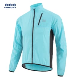 KEMALOCE Cycling Jacket Windproof Men 2026 Ultralight Long Sleeve Bike Jersey Black&Yellow Lightweight MTB Sports Windbreaker