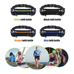 1PCS Running Belt with Water Bottles, Fanny Pack Fits 7 Inches Phones, Waist Pack for Running Hiking Climbing