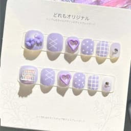 Rabbit Children False Nails Flower Full Cover Nail Art Tips Kids Fake Nail Extension Nail Supplies Bears Kids Cartoon Fake Nails