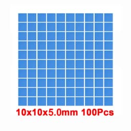 100 Pcs Blue Conductive Silicone Gelid Thermal Pad 100*100*0.5mm 100*100*1mm Heatsink Cooling Thermopad Thermal Pads for CPU GPU