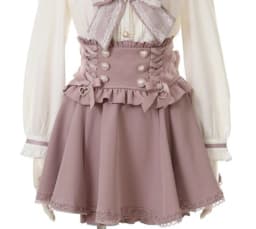 Japanese Mine Double Butterfly Braid Buckle Leather Ring High Waist Skirt Shorts Women Liz Sweet Pink Lace Pleated Short Skirt