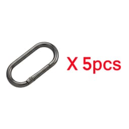 5-30pcs Oval Spring O Ring Openable 22-40mm Leather Bag Handbag Strap Buckle Connect Keyring Pendant Dog Chain Snap Clasp