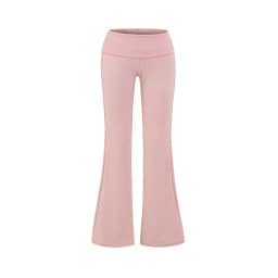Women Folded Low Waist Cotton Jersey Foldover Pant Soot