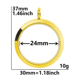 5Pcs 20-40mm Stainless Steel Glass Memory Cremation Urn Locket Pendant Openable Round Reliquary Photo Medaillon Colgantes