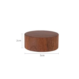 Wooden Round Block Cone Jewelry Display Stand Rings Gemstone Jewellery Holder Case Bracelet Storage Earring Shelf