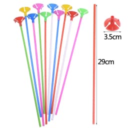 10/20/30/50pcs 30cm Latex Balloon Stick Multicolor Plastic Macaron Balloon Holder Cups for Wedding Birthday Decor Accessories