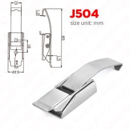 NAIERDI 6PCS Mild Steel Hasp Cabinet Boxes Spring Loaded Latch Catch Toggle Hasp For Sliding Door Window Hardware Tool Box Lock