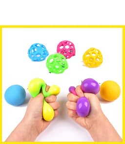 Colorful Vent Ball Safe Squeeze Fidget Toy Adorable Anti-stress Ball TPR Colored Vent Ball Toy Squeezing Toys Relieve Stress