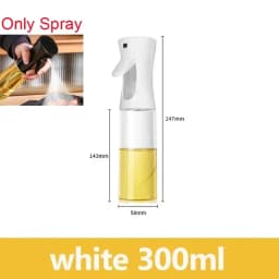 2 in 1 200/300/500ml Oil Spray for Kitchen Spray Oil Bottle Oil Washer Vinegar Soy Sauce Sprayer Containers Washer