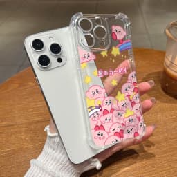 Pink K-Kirbys Phone Case for Samsung Galaxy S26 S25 S24 S23 S22 S21 S20 FE Ultra Plus 5G Soft Anti Drop Cover