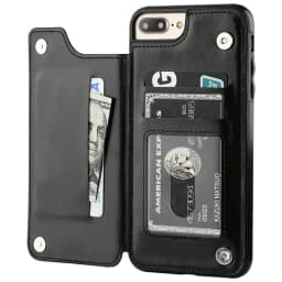 For iPhone 11 Pro XR XS Max 6s 7 8 Plus SE 2020 Wallet Case Luxury Slim Fit Premium Leather Card Slots Shockproof Flip Shell