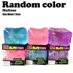 Needoh Cube Drip Fidget Sensory Toy Maltose TPR Mello Mallo Snow Ball Press Doh Change Color Relief Anxiety Focus Calm Down Gift