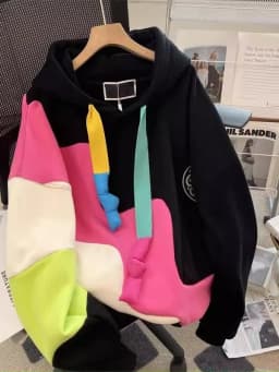 plus Size Hoodie Women's Fleece Lined Warm Outerwear Layering Autumn Winter Thickened Cotton Pullover Korean Style