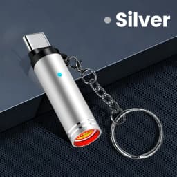 Elough Type C Mini Portable Lighter Air Blast Cigarette Lighter Outdoor Safety Windproof Explosion-Proof Lighter for IPhone15-17