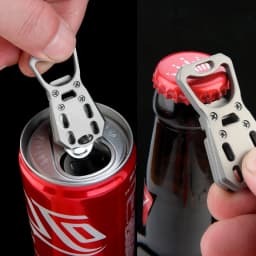 Ultra Light Titanium Alloy Mini Bottle Opener Multifunctional Keychain Bottle Opener Mini portable keychain